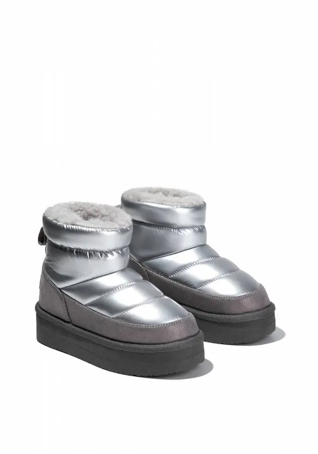 CONGUITOS AUSTRALIAN BOOTS BJSH543004-SILV LACE UP SILVER